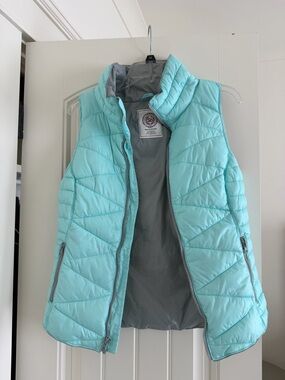 SO Mint Quilted Puffer Vest